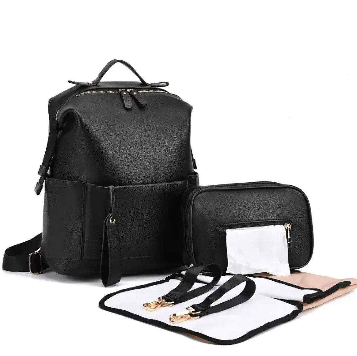 LE SCARLETT - SAC A LANGER CUIR NOIR