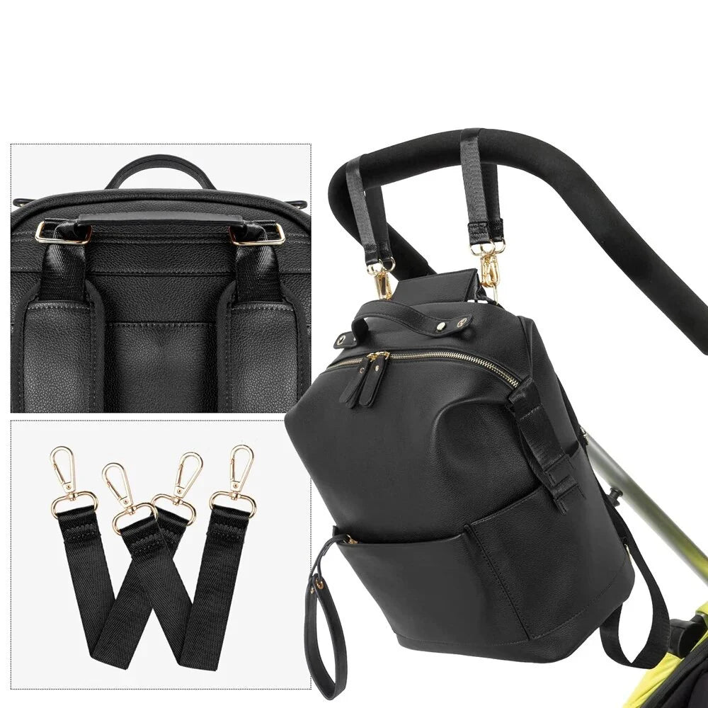 LE SCARLETT - SAC A LANGER CUIR NOIR