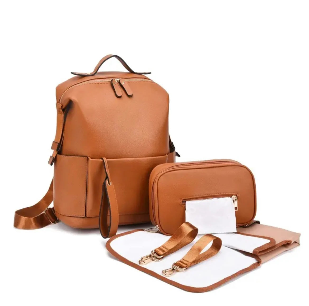 LE SCARLETT - SAC A LANGER CUIR TERRACOTA